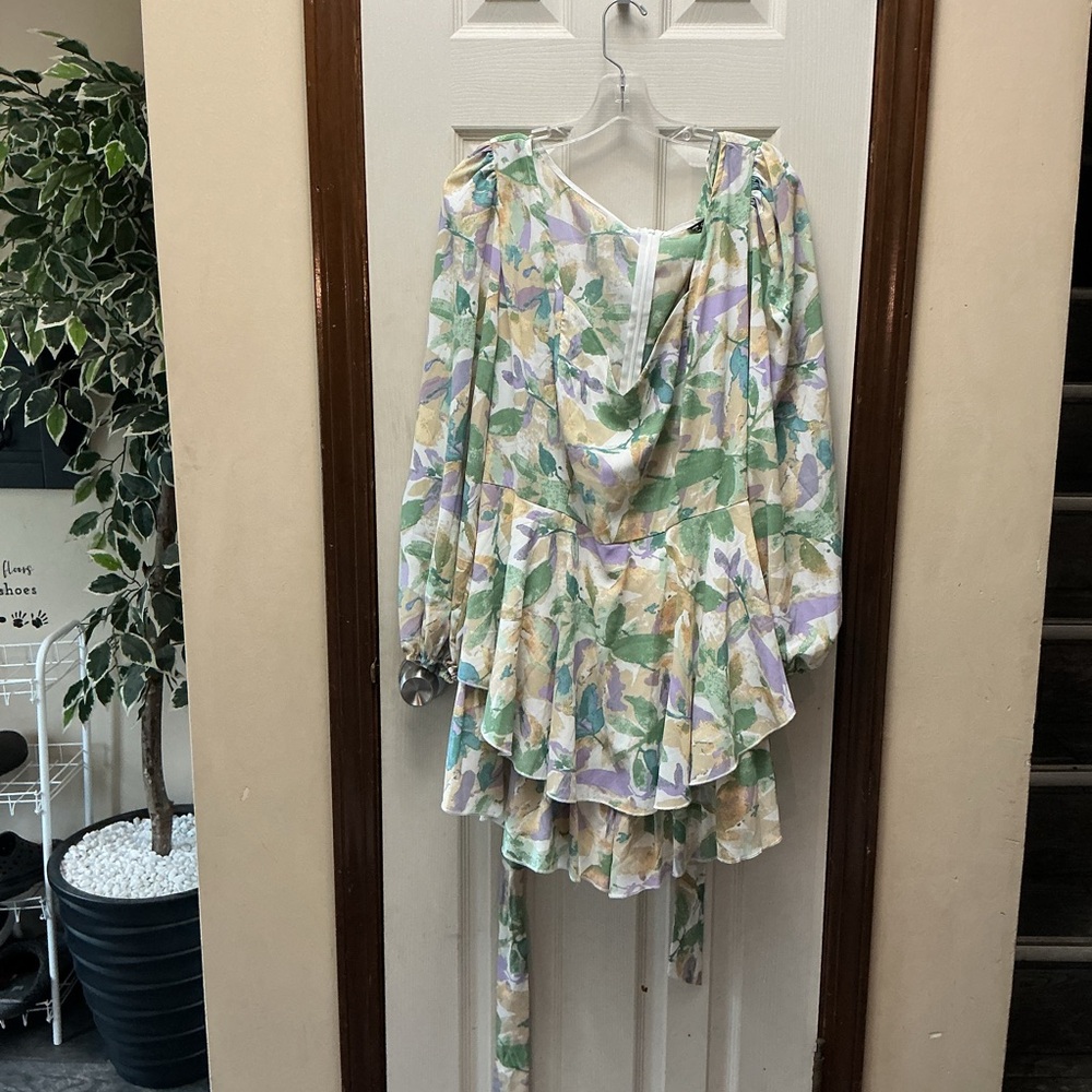 Floral Long Sleeve Jumpsuit